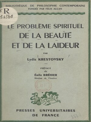 cover image of Le problème spirituel de la beauté et de la laideur